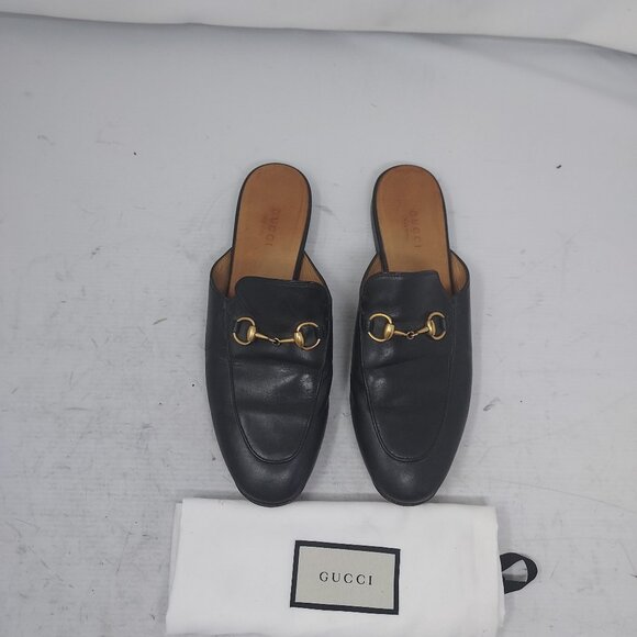 Gucci Black Horsebit Princetown Slide Mule - Picture 1 of 10